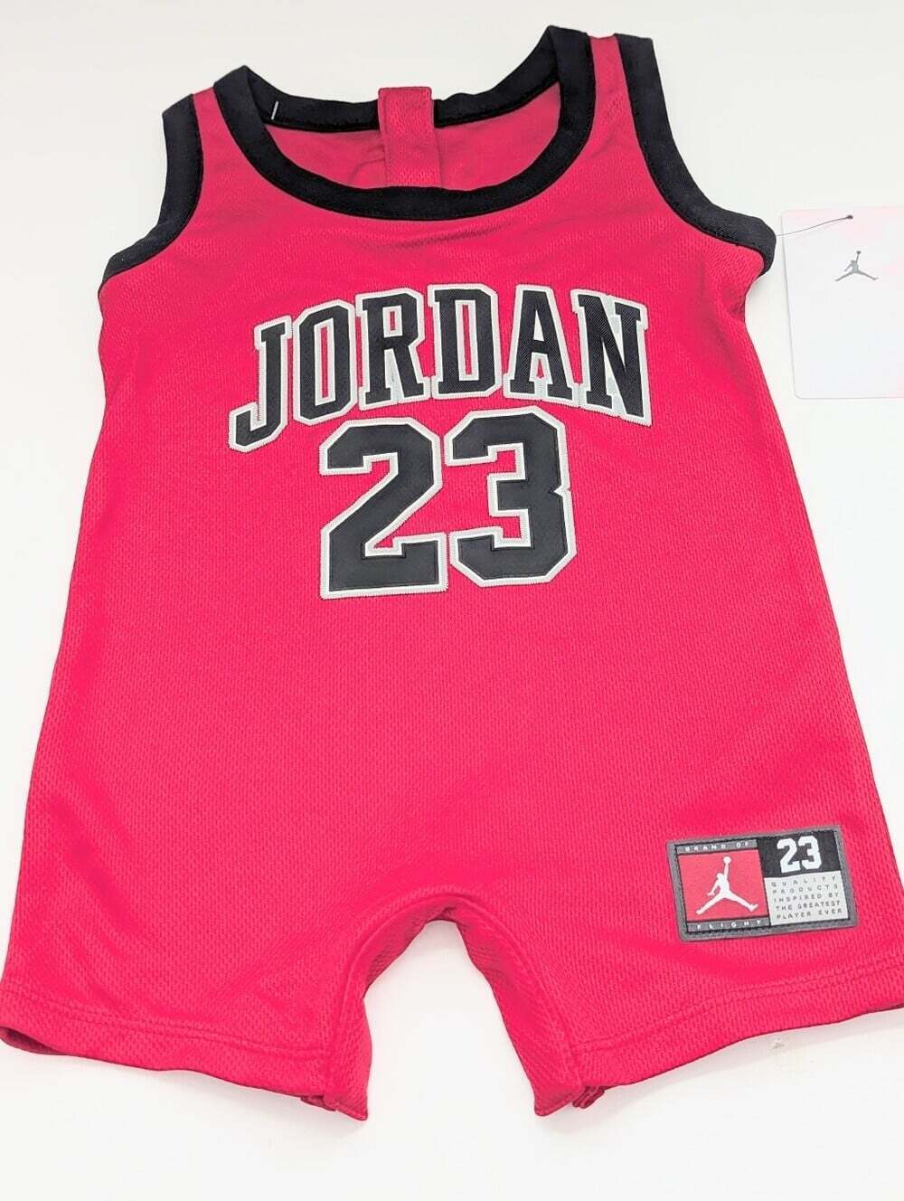NWT Nike Jumpman Air Jordan Baby (12 Months) One-Piece Sleeveless Romper w/Snaps - Picture 2 of 14